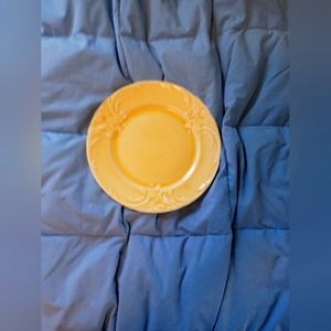 Provincial ware vintage yellow plate.